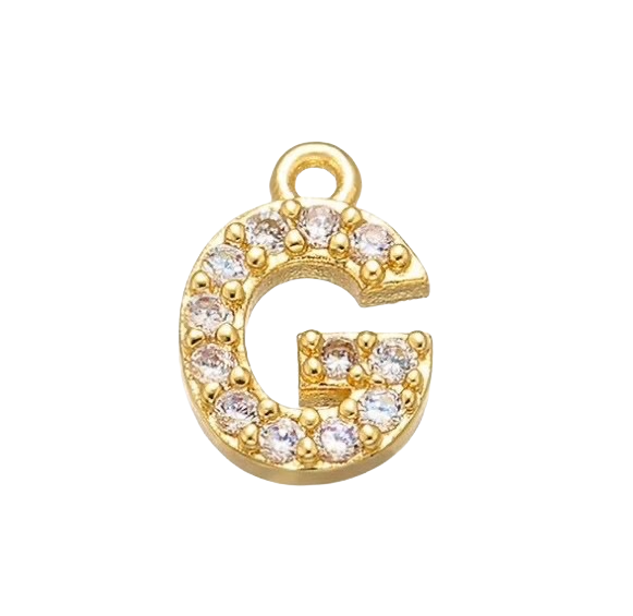 Charm Lettre strass
