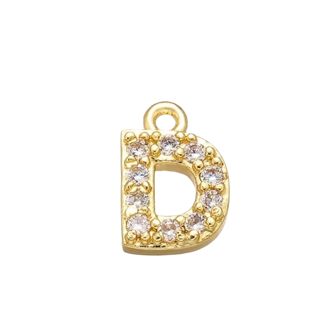 Charm Lettre strass