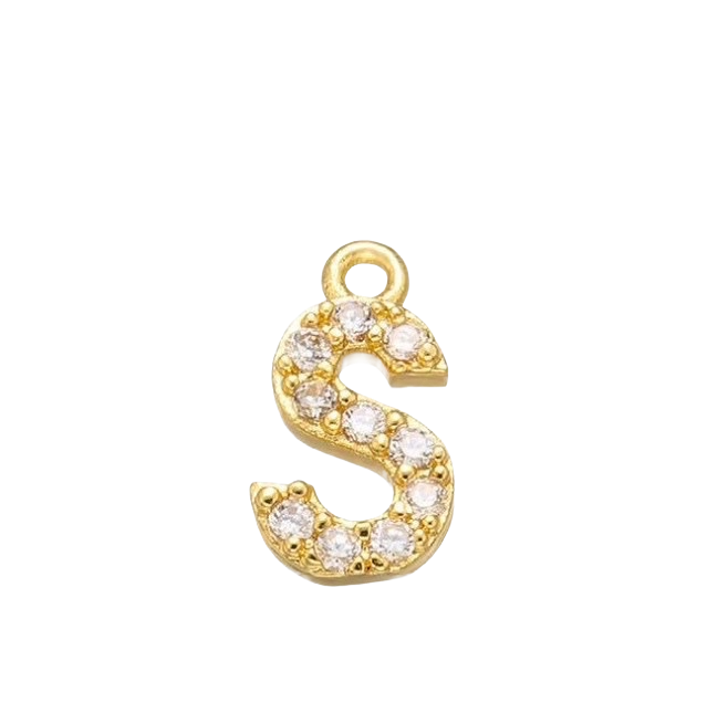 Charm Lettre strass