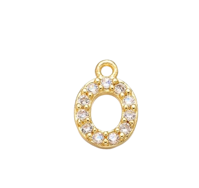 Charm Lettre strass