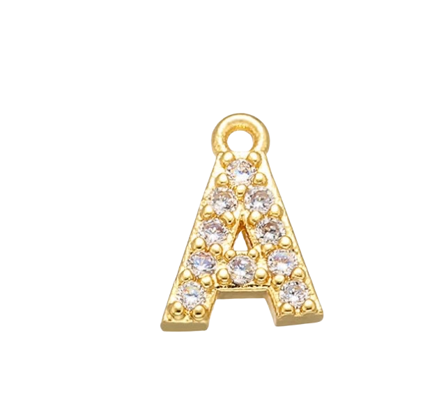 Charm Lettre strass