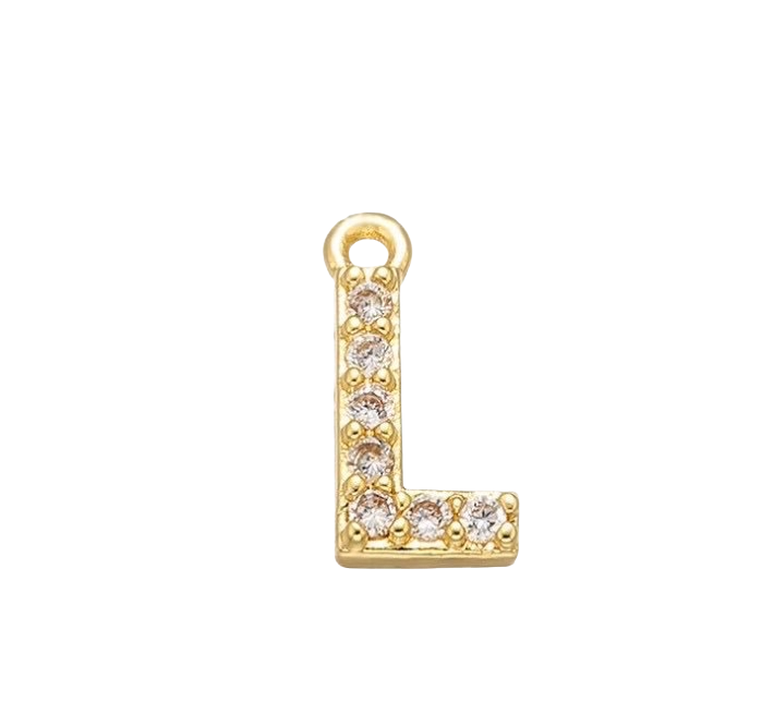 Charm Lettre strass