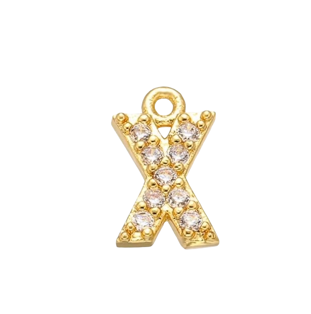 Charm Lettre strass