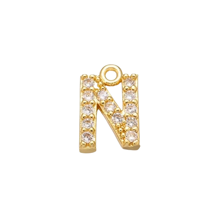 Charm Lettre strass