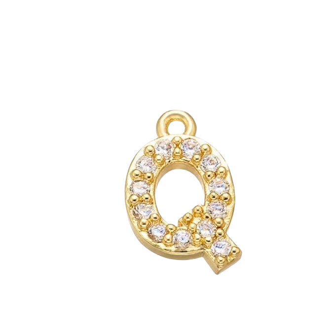 Charm Lettre strass