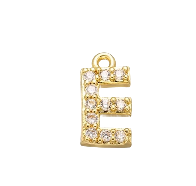 Charm Lettre strass