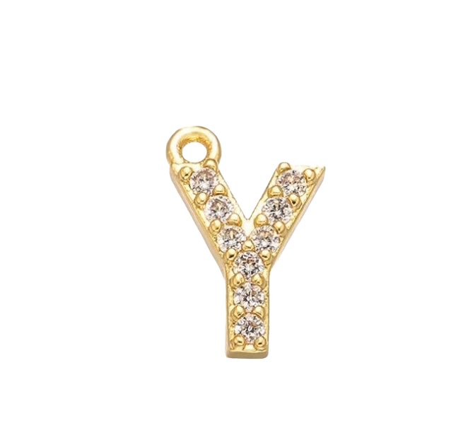 Charm Lettre strass