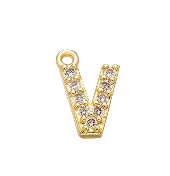 Charm Lettre strass