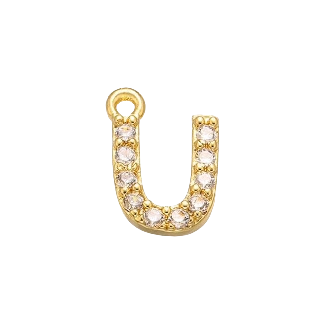 Charm Lettre strass