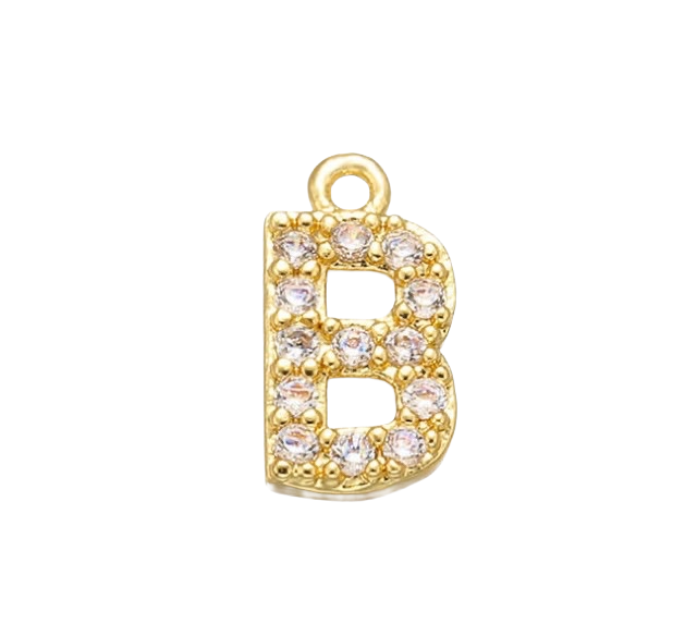 Charm Lettre strass