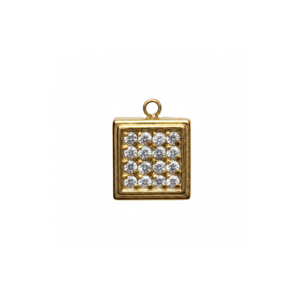 Charm Carré Strass