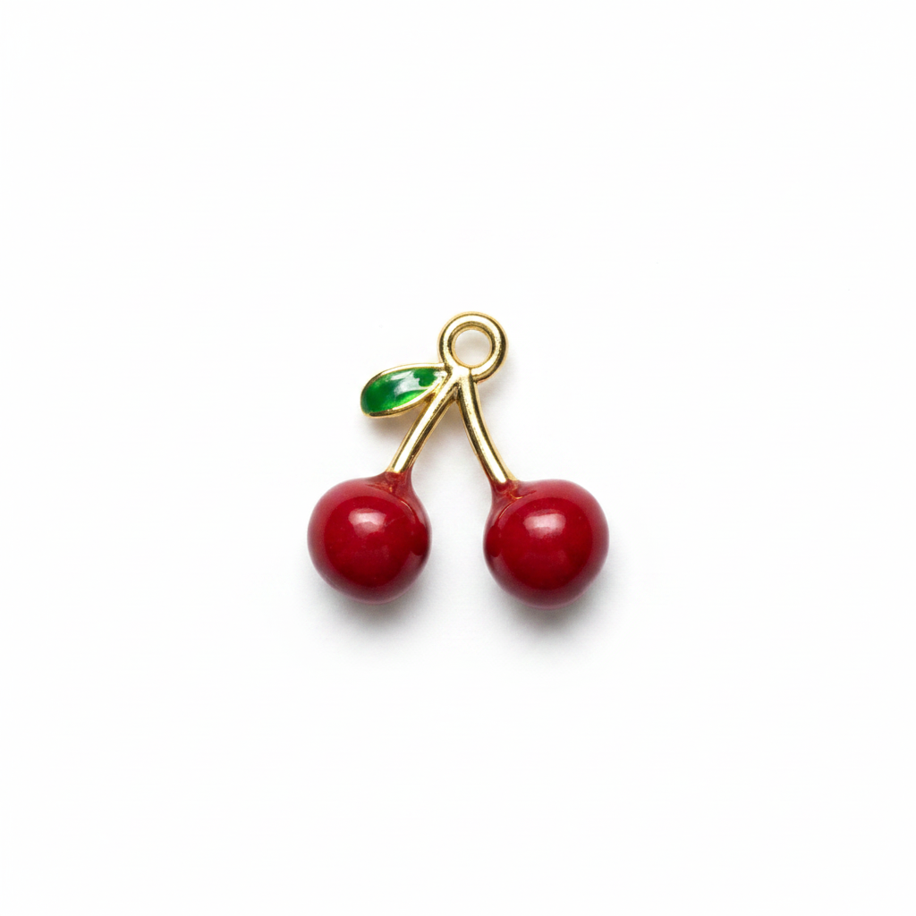 Charm Cerise Rouge 3D