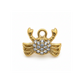 Charm Crabe Strass - Clair