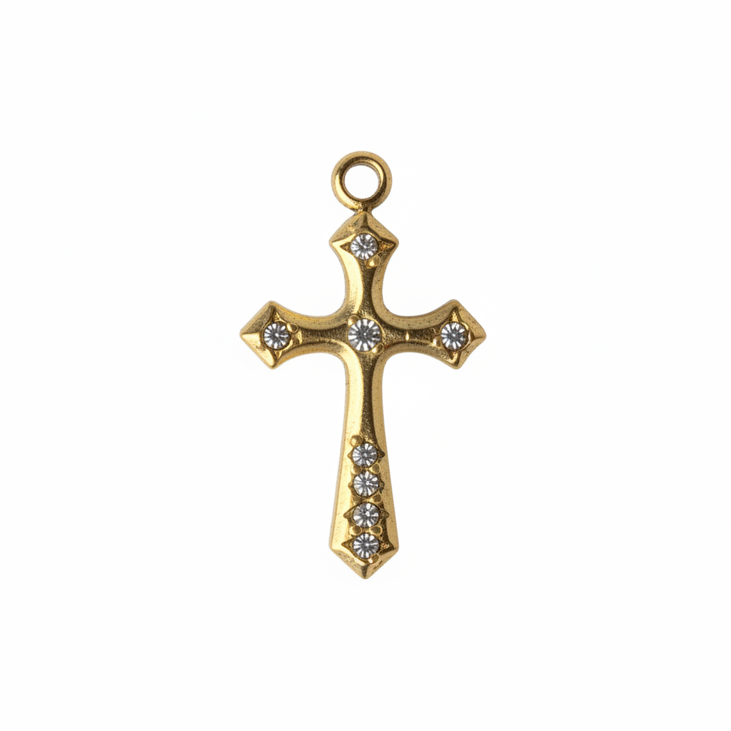 Charm Croix Strass