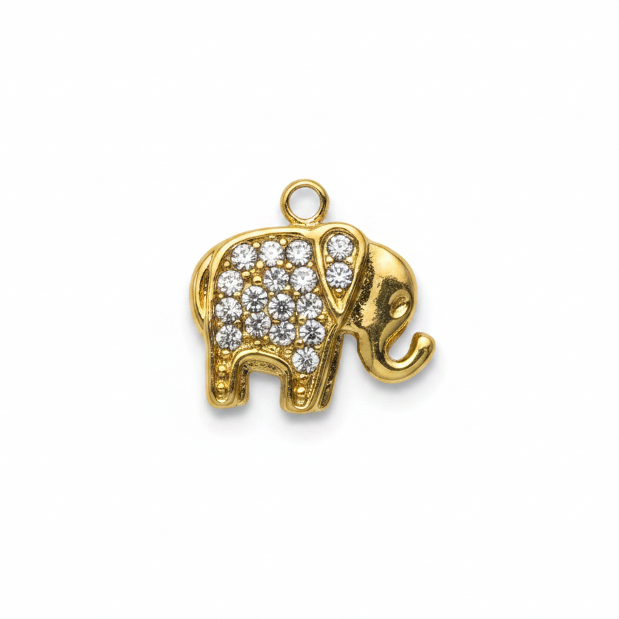 Charm Éléphant Strass