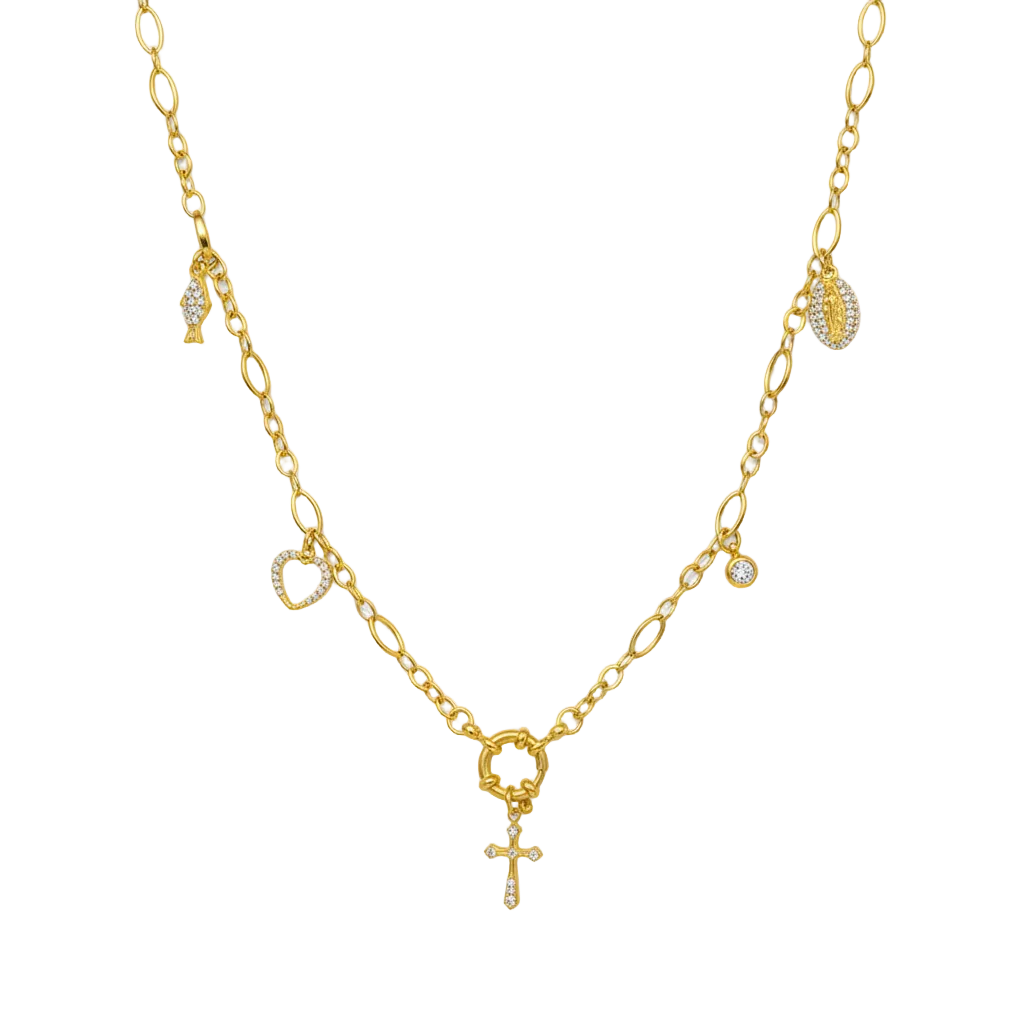 Collier Mona - fond blanc pur 1