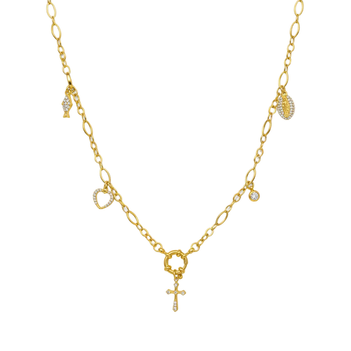 Collier Mona - fond blanc pur 1